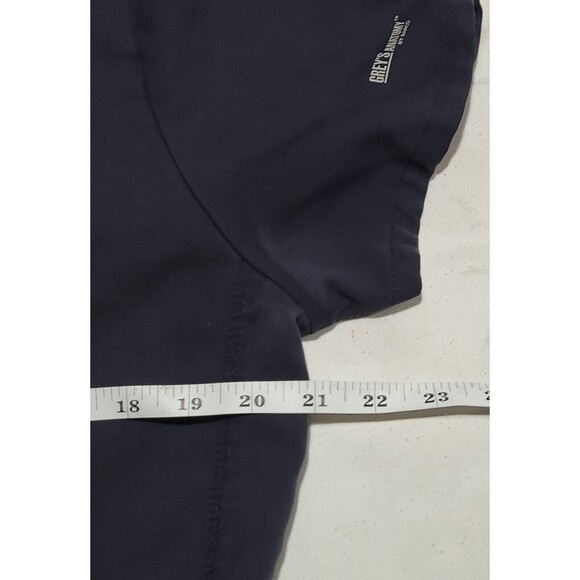 Grey’s Anatomy Scrubs By Barco V-Neck Top Charcoal Gray Woman's Size Large NWOT - Picture 9 of 10